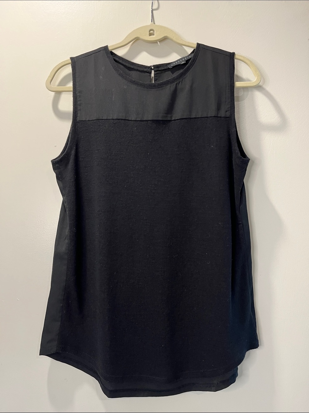 Sanctuary mixed fabric tank top M